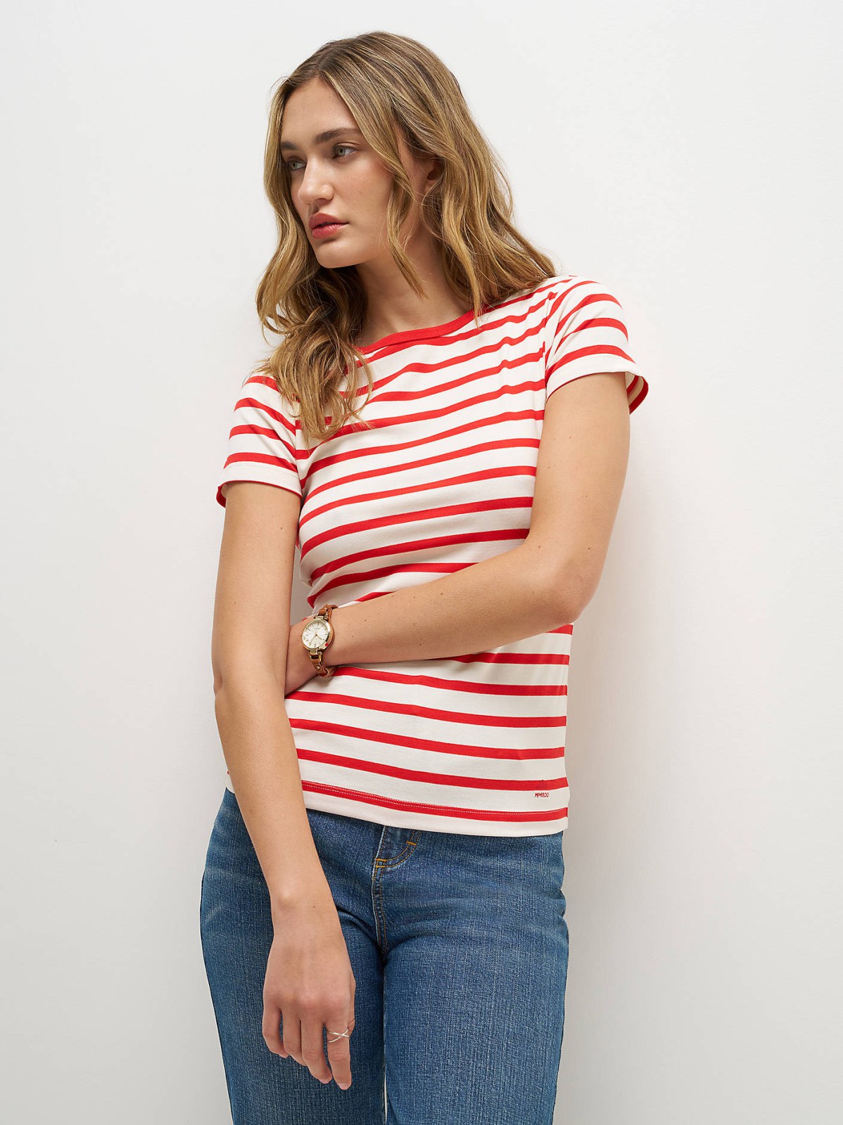 Women's Lee® x Marilyn Monroe Striped Baby Tee - view 2