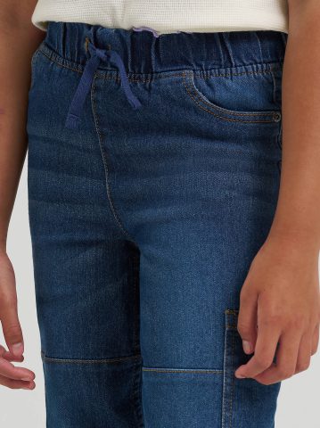 Girl's Wide Leg Cargo Pull On Jean