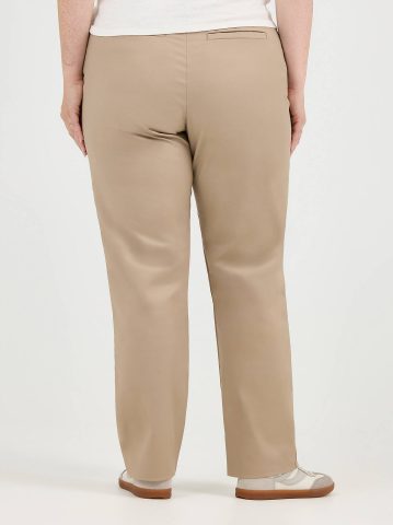 Women's Wrinkle Free Relaxed Fit Straight Leg Pant (Plus)