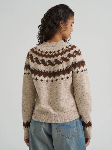 Women's Wool Blend Fair Isle Sweater