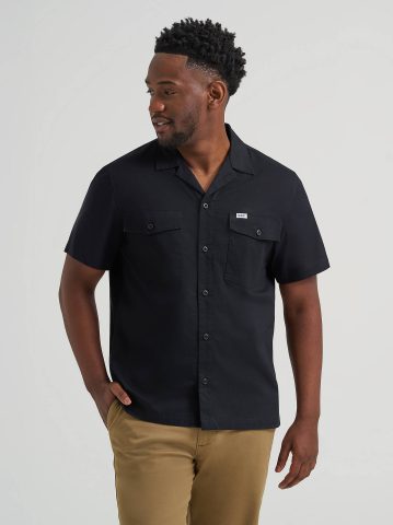 Men's Short Sleeve Relaxed Fit Button Down Workshirt Men's Short Sleeve Relaxed Fit Button Down Workshirt