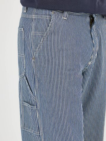 Men's Legendary Railroad Stripe Loose Carpenter Jean
