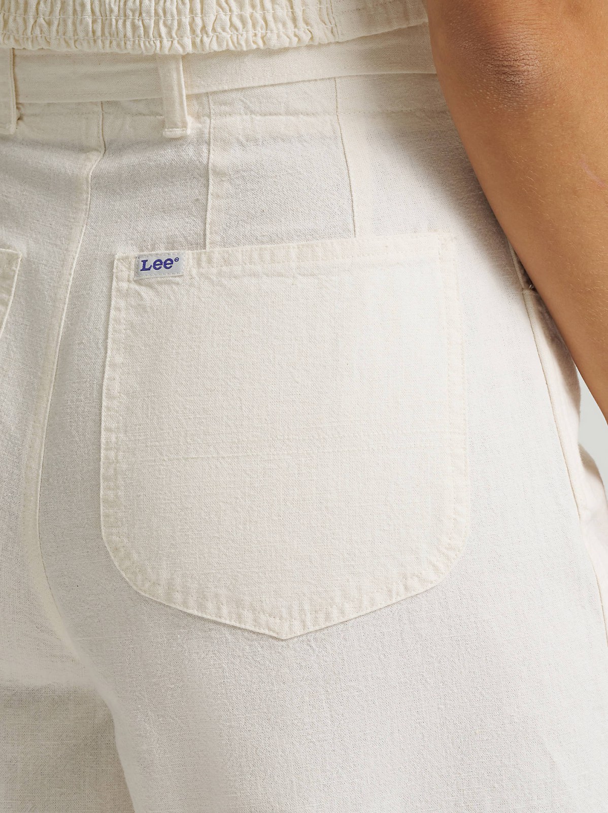 Women's High Rise Pleated Linen Trouser Pant - view 6