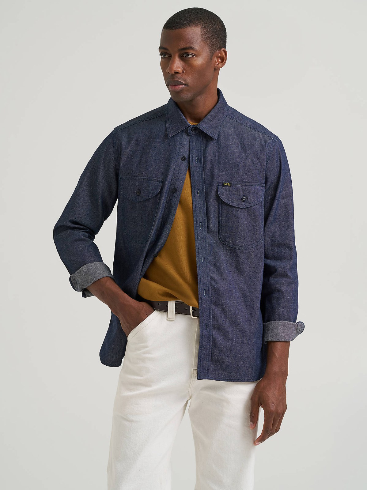 Men's Lee 101 70s Denim Overshirt - view 7