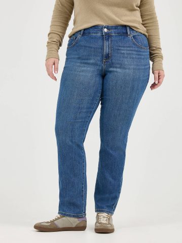 Women’s Stretch Relaxed Fit Straight Leg Jean (Plus) — alternate view