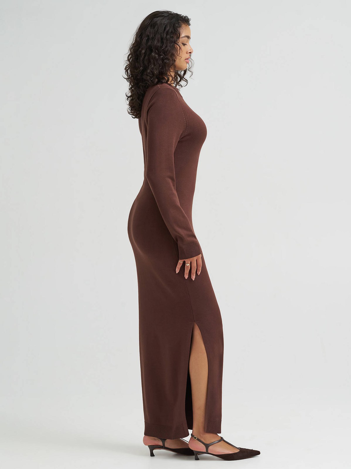 Women's Sweater Maxi Dress - view 3