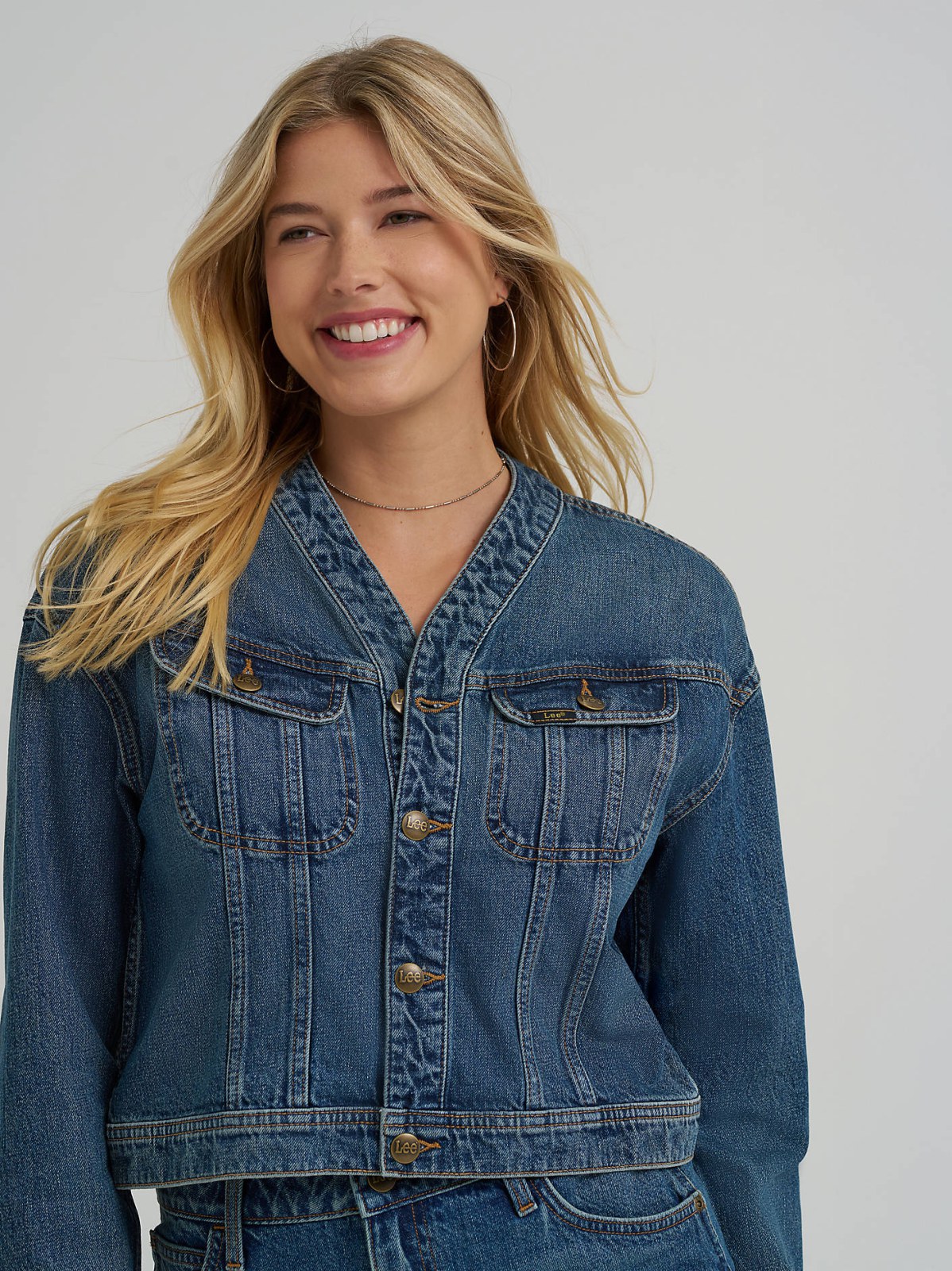 Women's Denim Cardigan Jacket - view 4