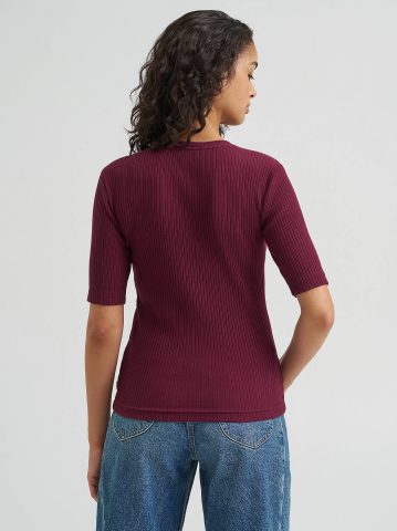 Women's Fitted Rib Knit Tee