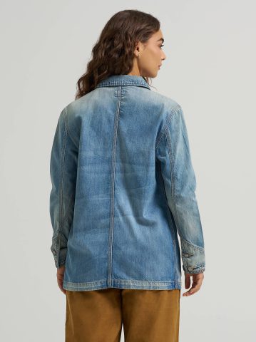 Women's Denim Utility Chore Jacket