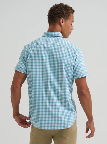 Men's One Pocket Plaid Button Down Shirt