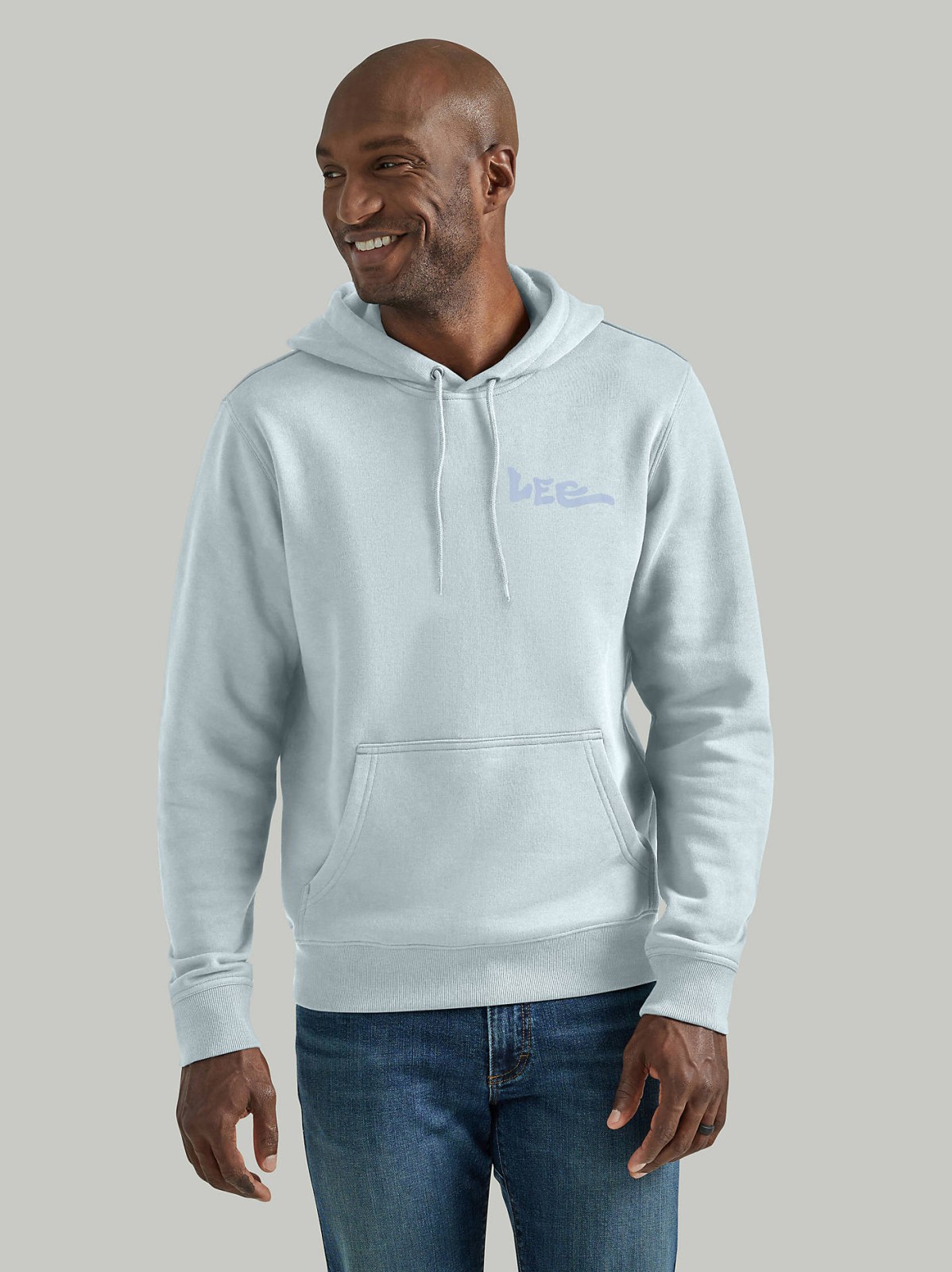 Men's Truest Blue Relaxed Graphic Hoodie