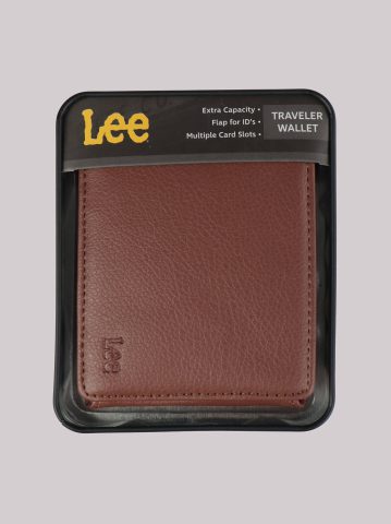 Men's Embossed Logo Traveler Wallet