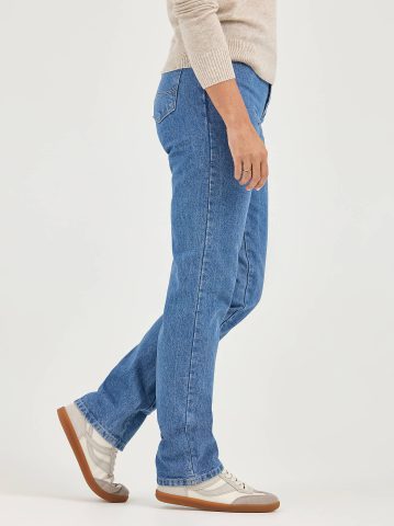 Women’s 100% Cotton Relaxed Fit Straight Leg Jean