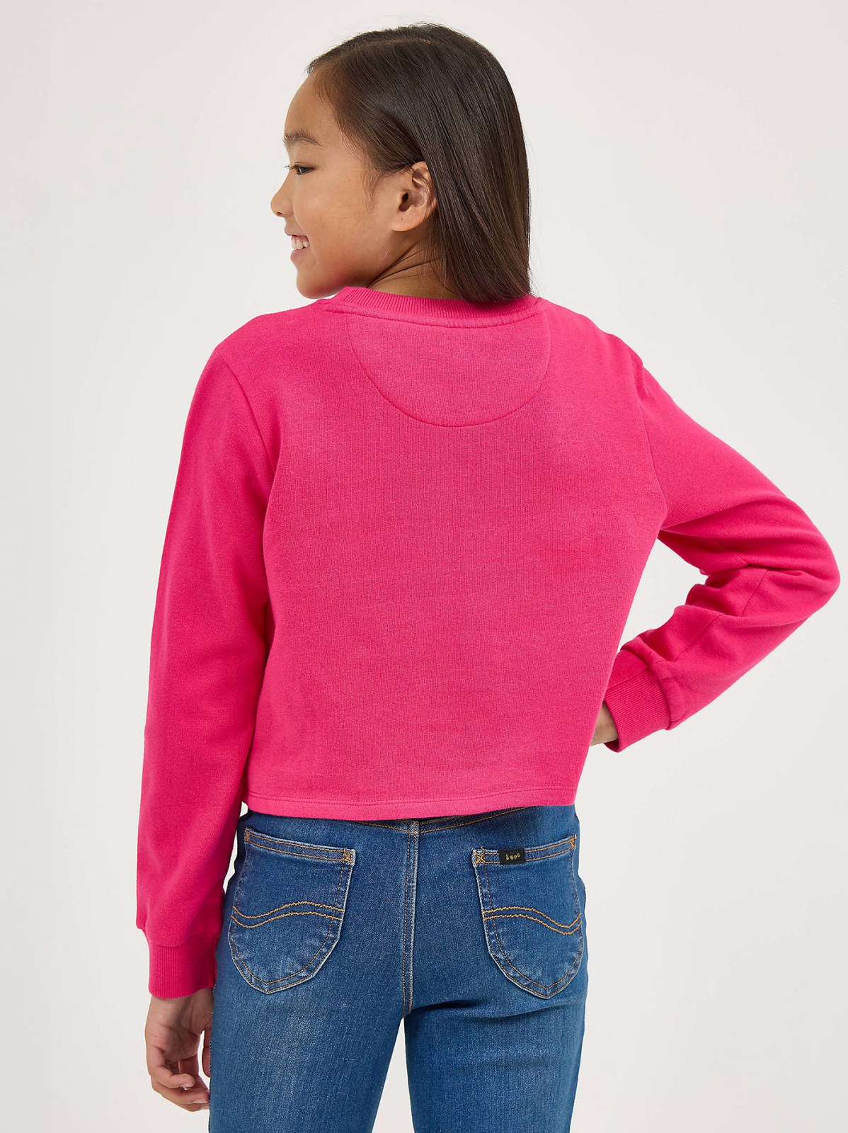 Girl's Crop Logo Crewneck - view 2