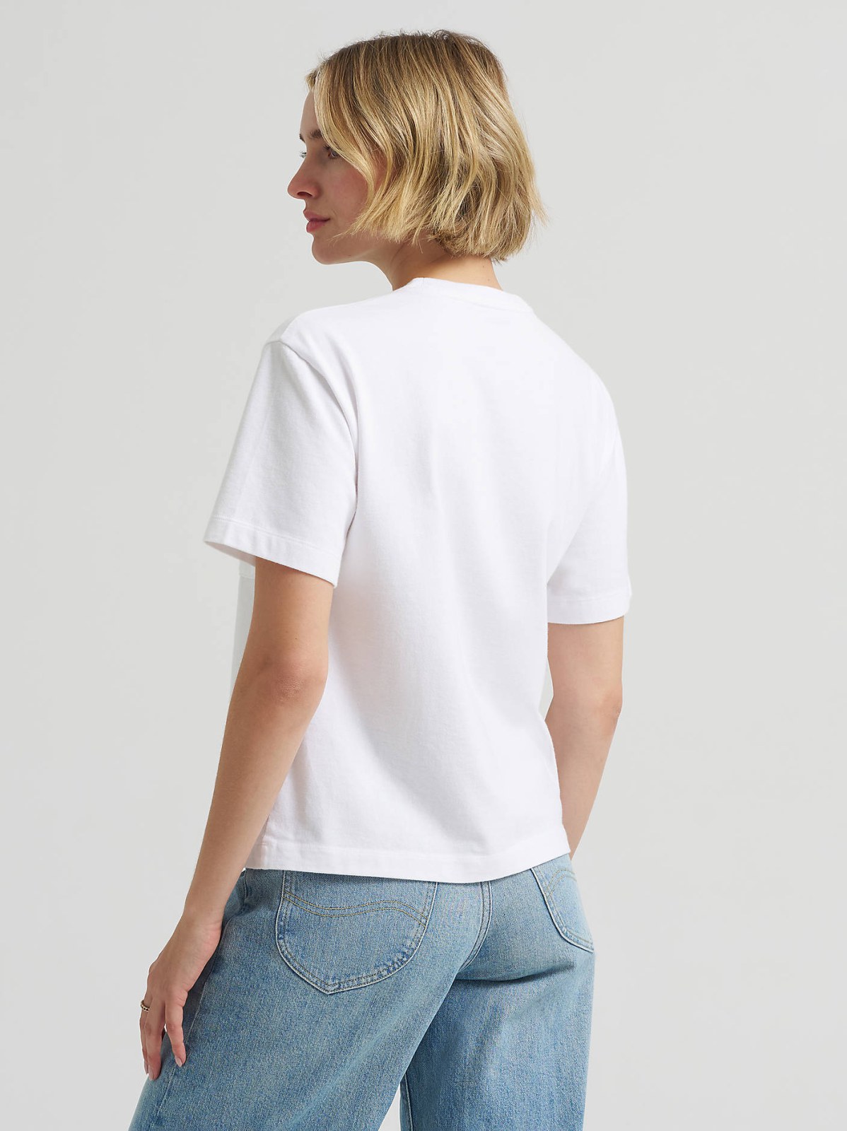 Women's Solid Crew Neck Tee - view 4