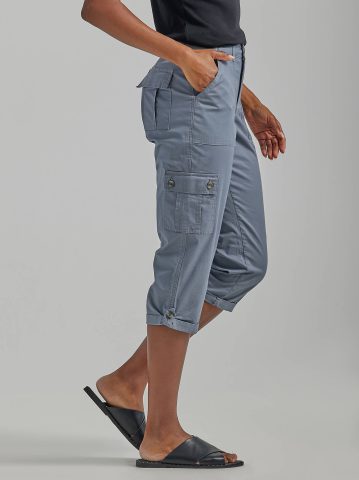 Women's Ultra Lux Comfort with Flex-to-Go Relaxed Fit Cargo Capri