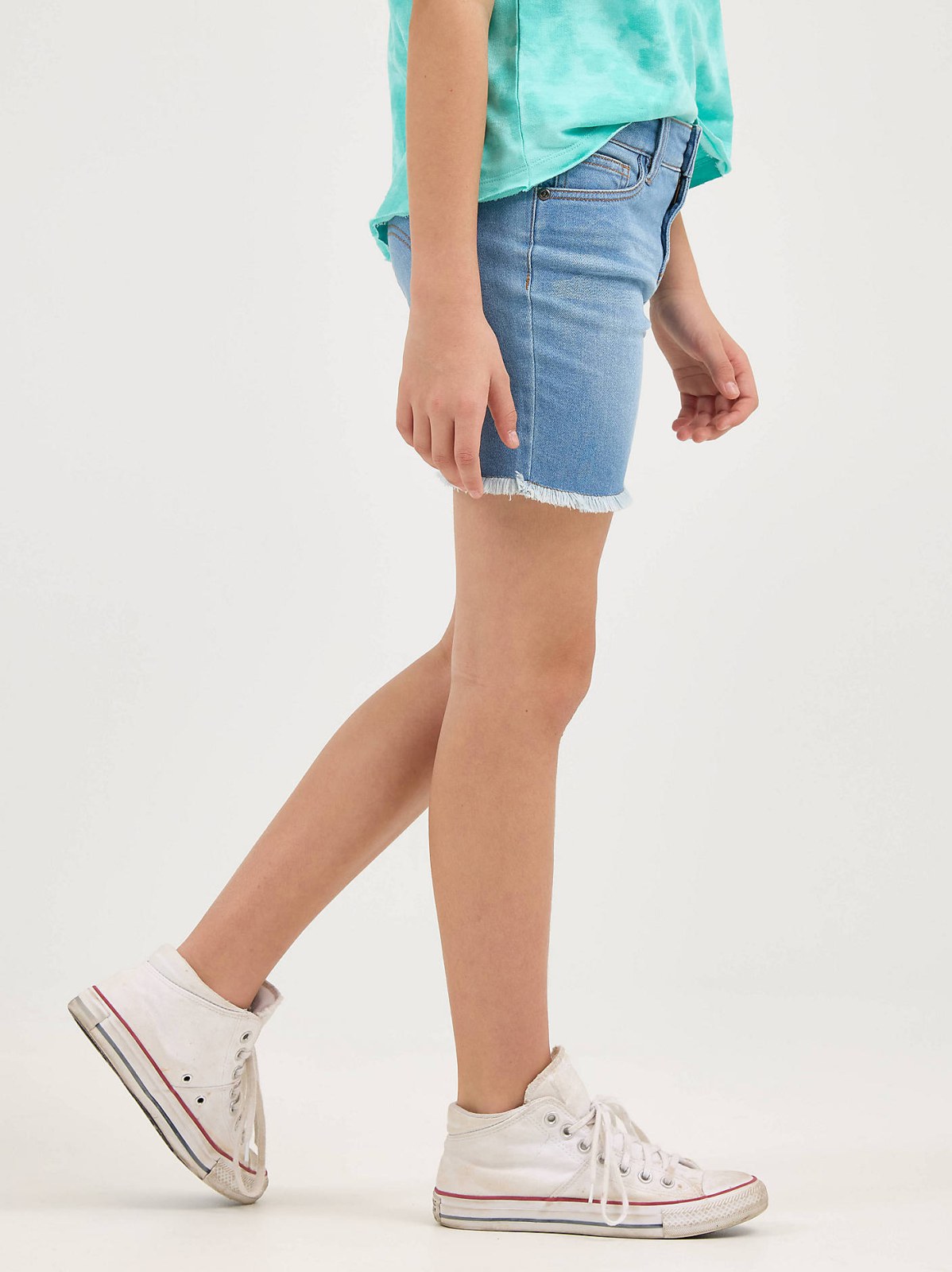 Girl's Midi Cut Off Short - view 4