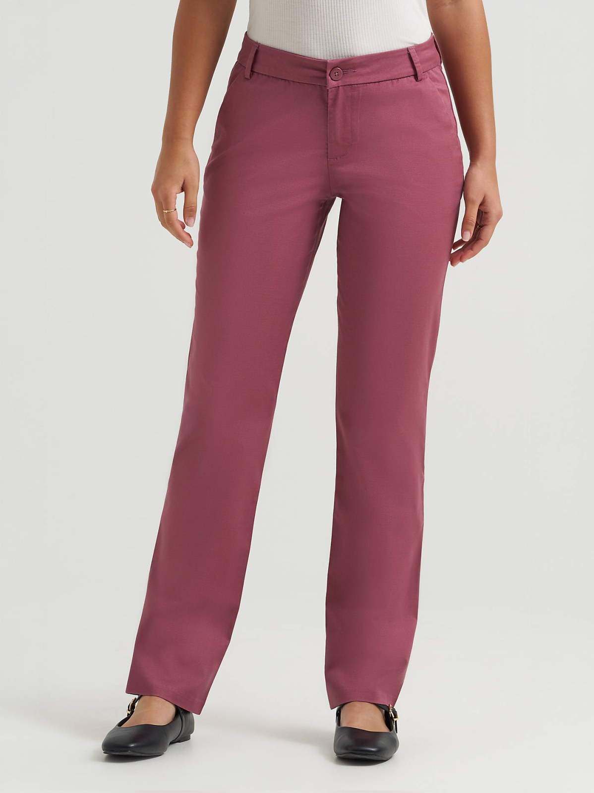 Women's Wrinkle Free Relaxed Fit Straight Leg Pant - view 2