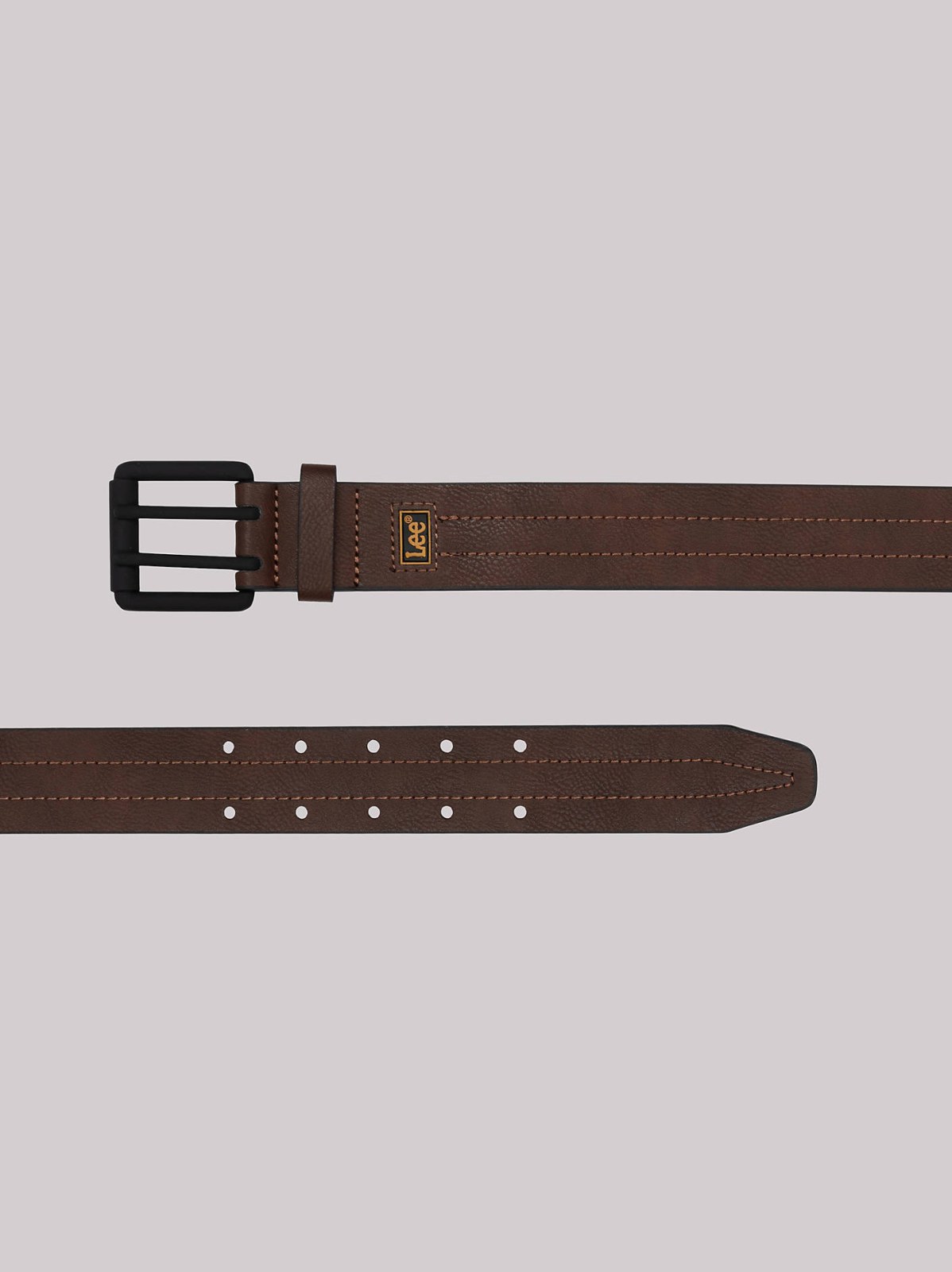 Men's Double Prong Square Buckle Belt - view 2
