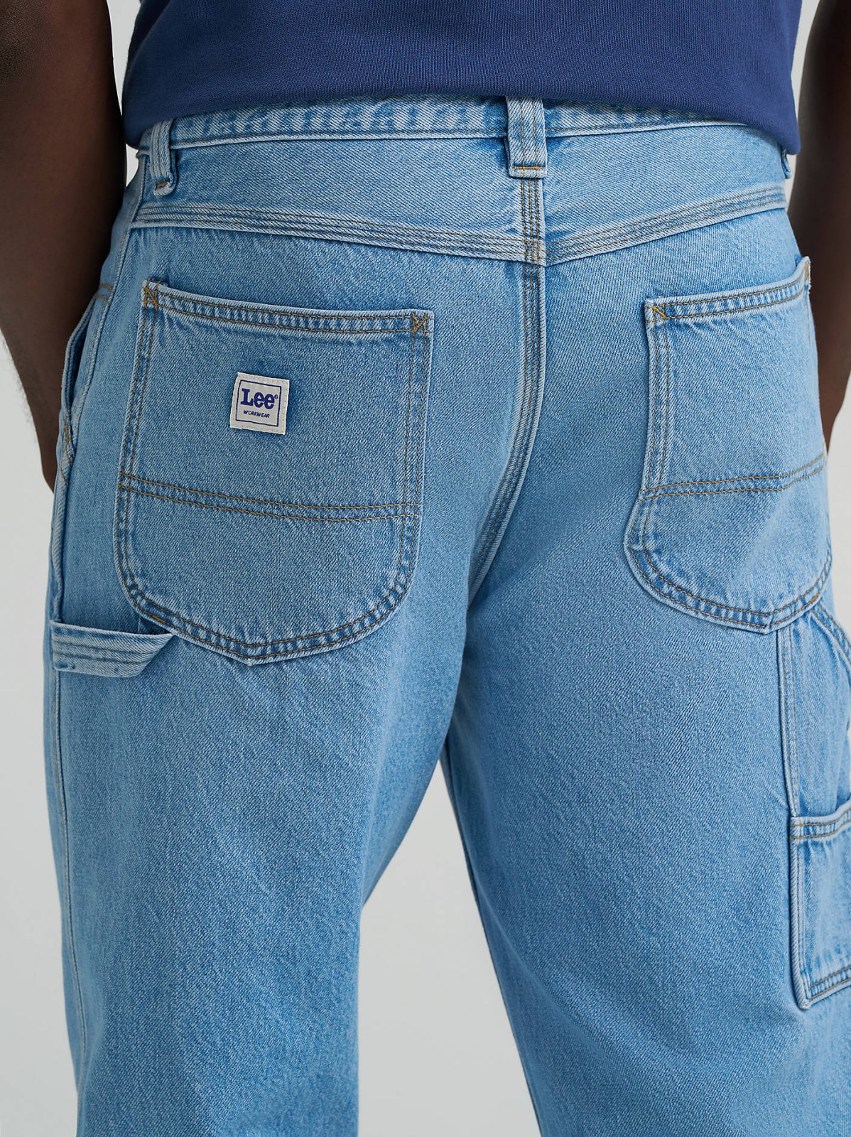 Men's 100% Cotton Loose Straight Carpenter Jean - view 7