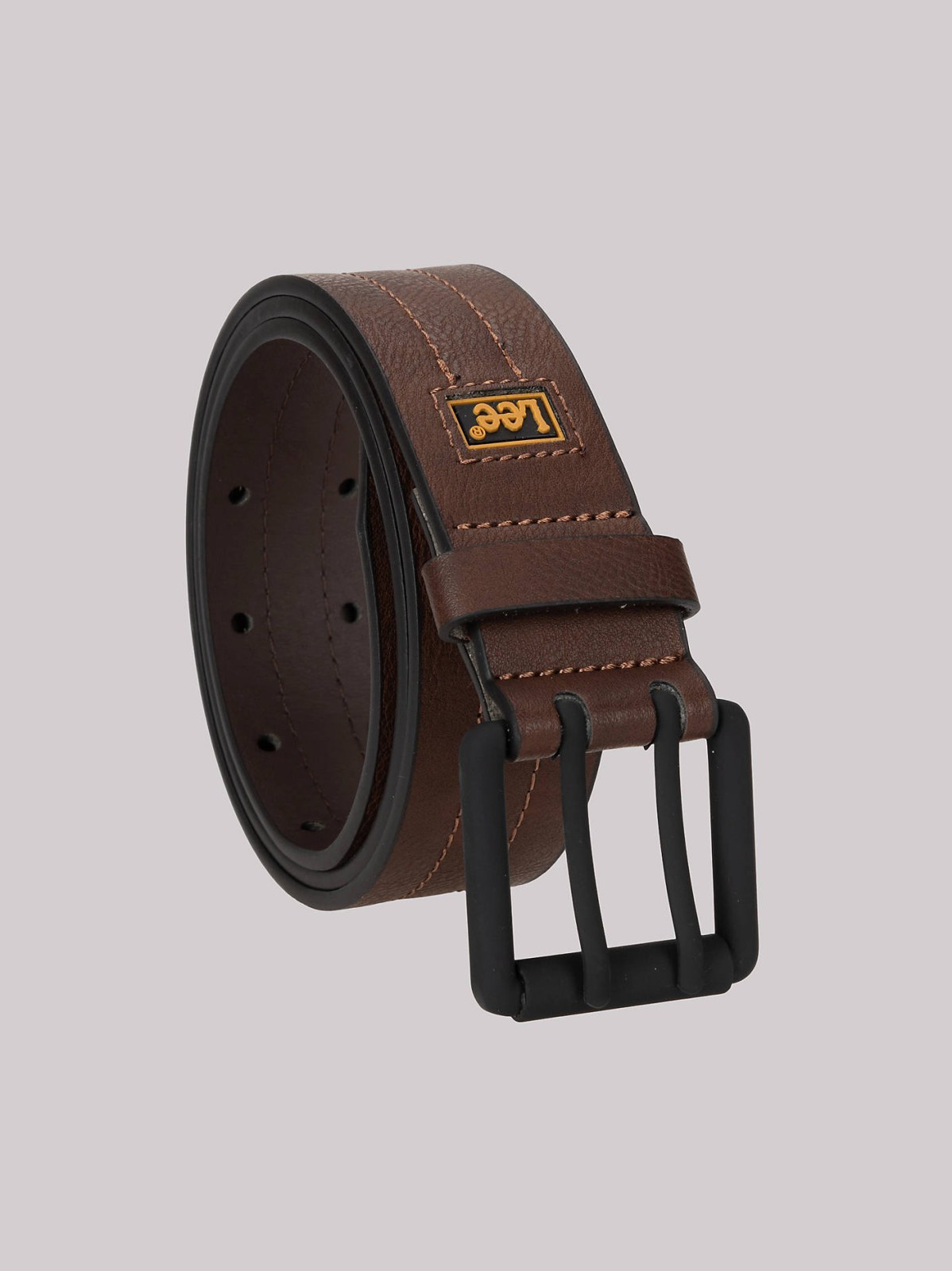 Men's Double Prong Square Buckle Belt - view 3