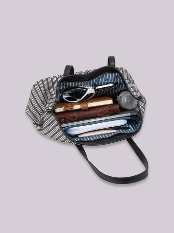 Women's Stripe Logo Tote