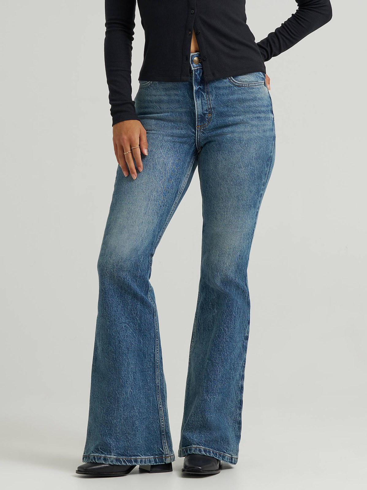 Women's High Rise Flare Jean - view 3