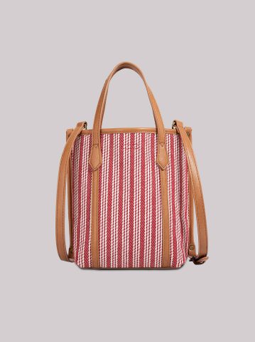 Women's Tall Stripe Logo Handbag — alternate view