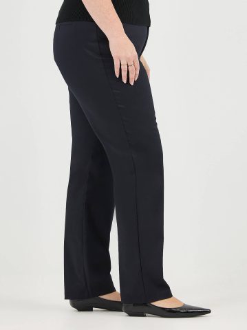 Women's Wrinkle Free Relaxed Fit Straight Leg Pant (Plus)