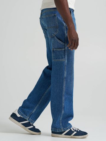 Men's 100% Cotton Loose Straight Carpenter Jean