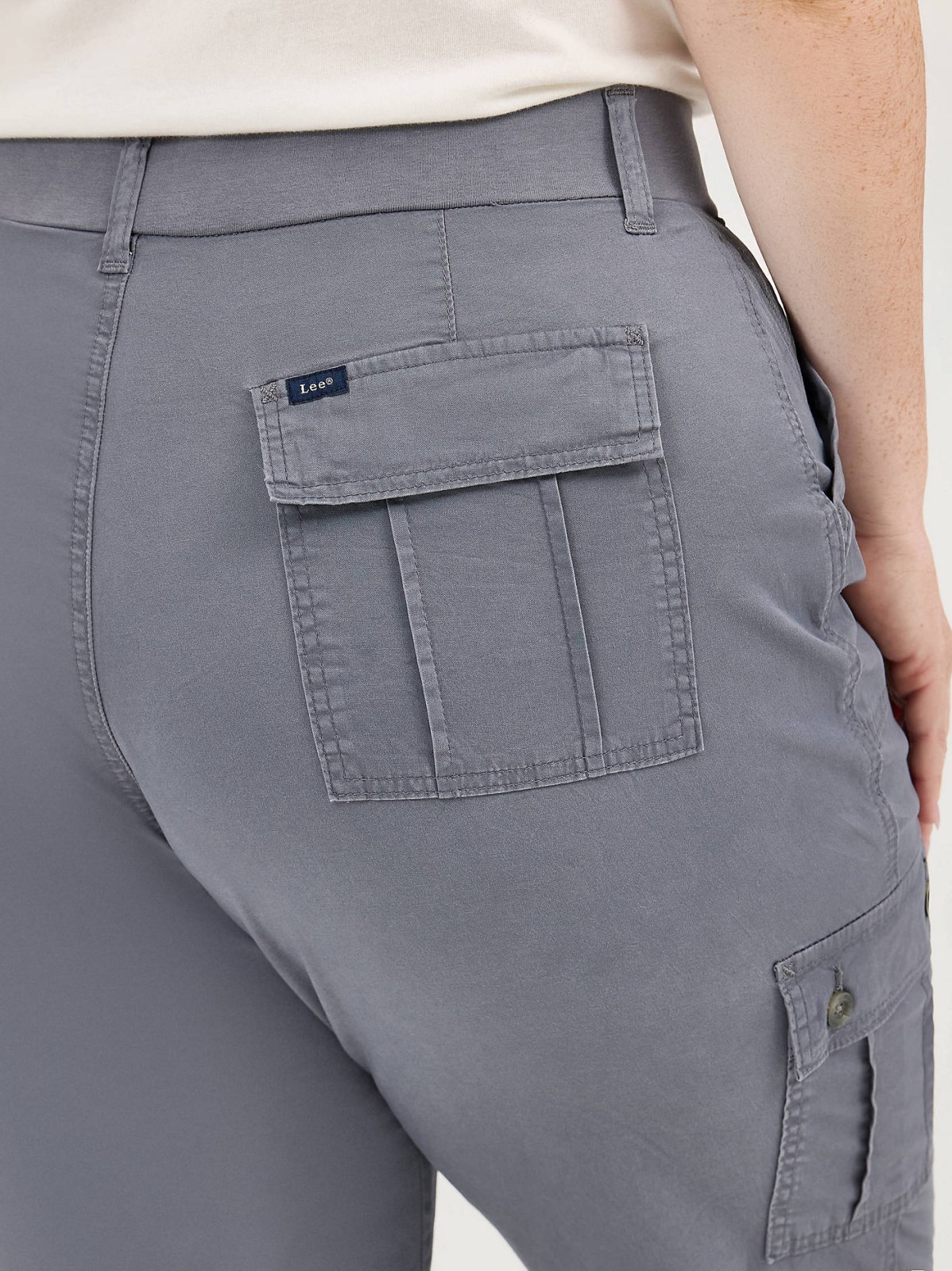 Women's Ultra Lux Comfort with Flex-To-Go Relaxed Fit Cargo Capri (Plus) - view 5