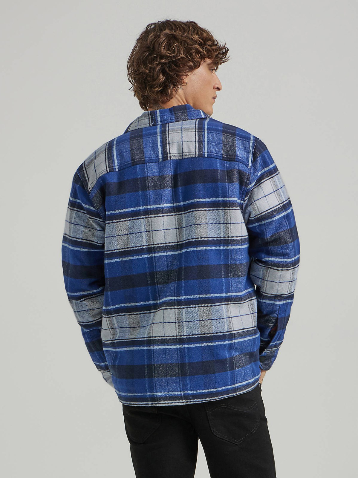 Men's Sherpa Lined Flannel Overshirt - view 2
