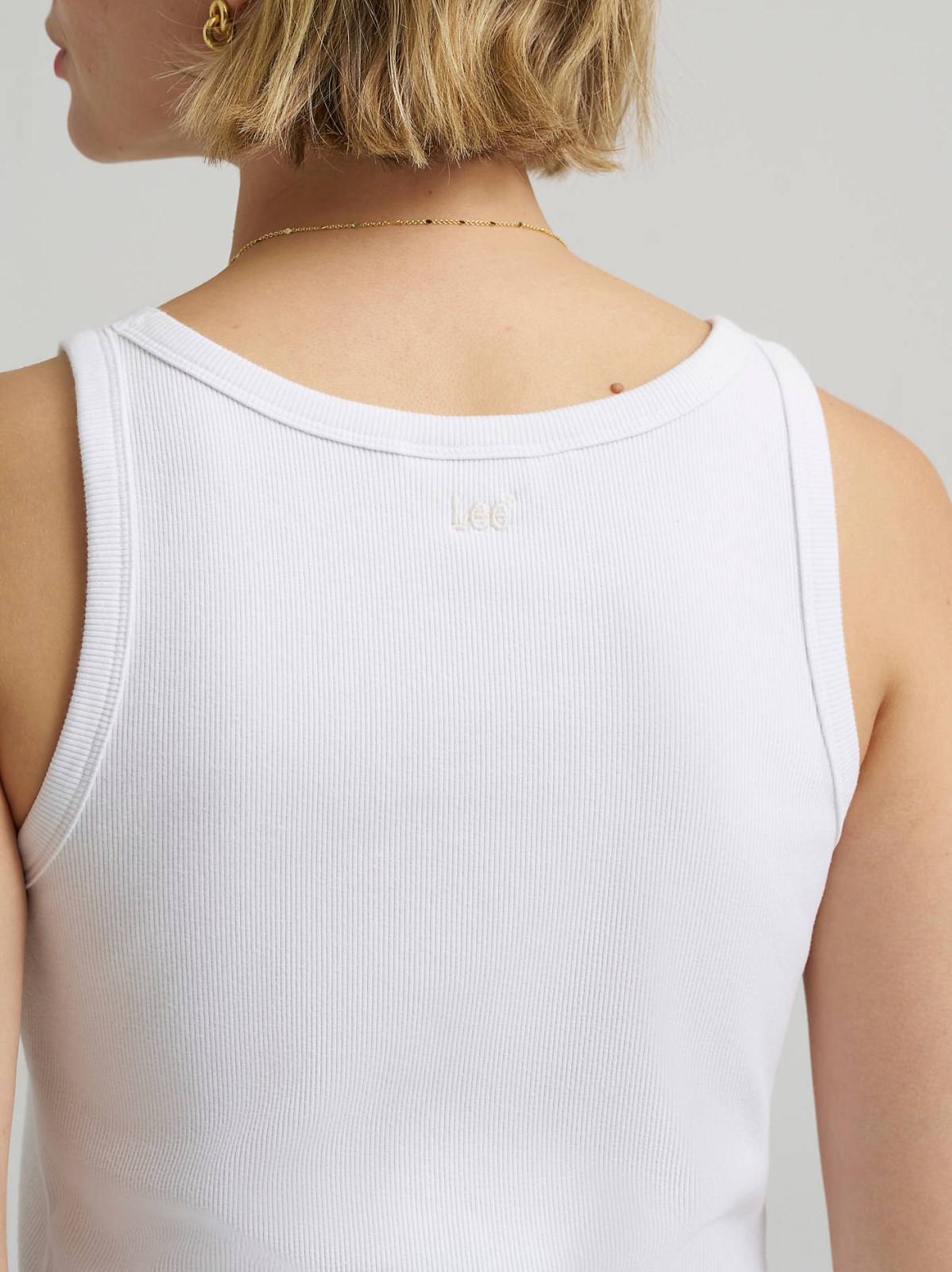 Women's Solid Ribbed Tank Top - view 5