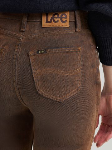 Women's Flocked High Rise Bootcut Jean