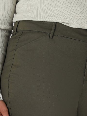 Women's Wrinkle Free Relaxed Fit Straight Leg Pant (Plus)