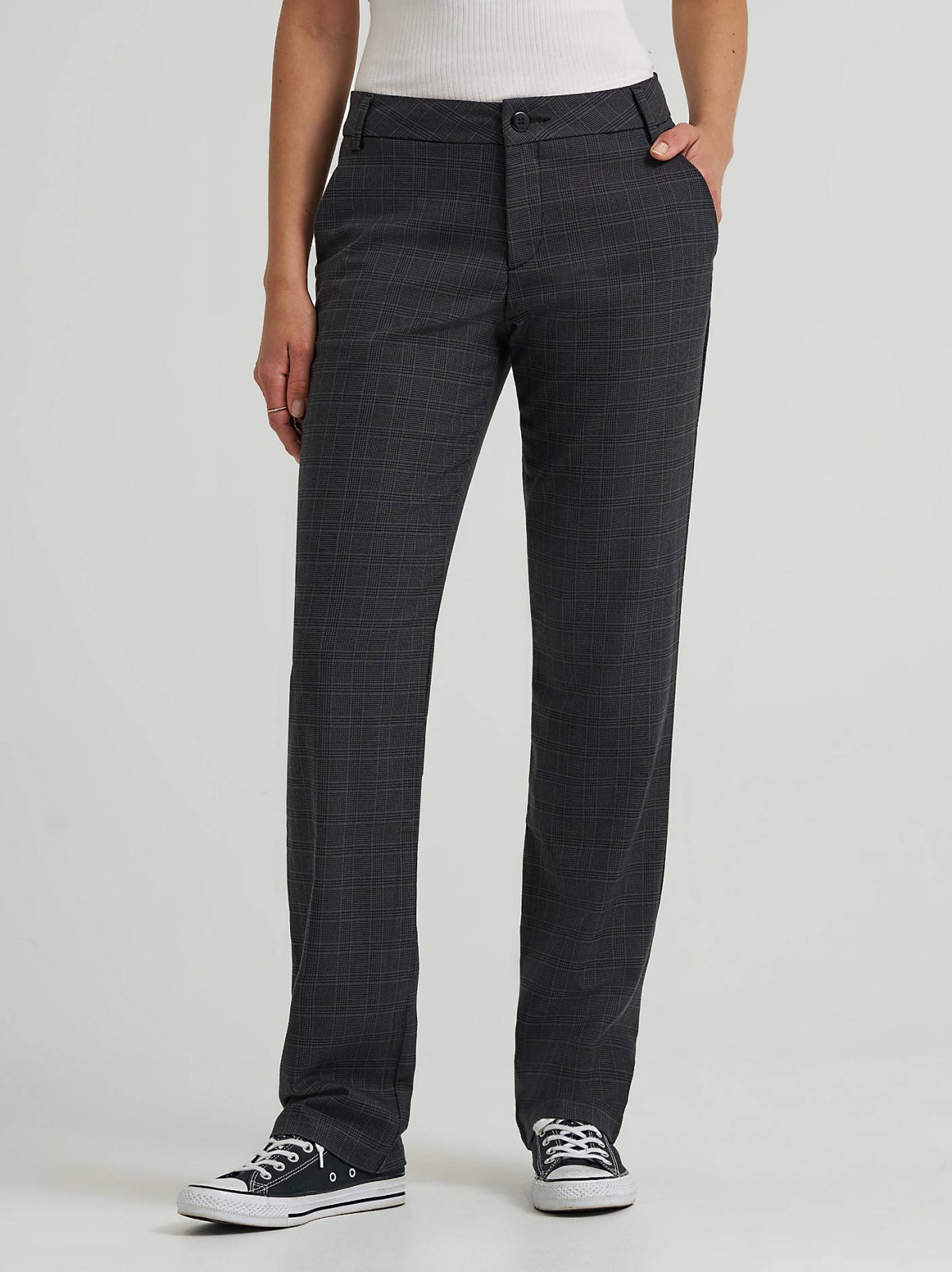 Women's Wrinkle Free Relaxed Fit Straight Leg Pant - view 2