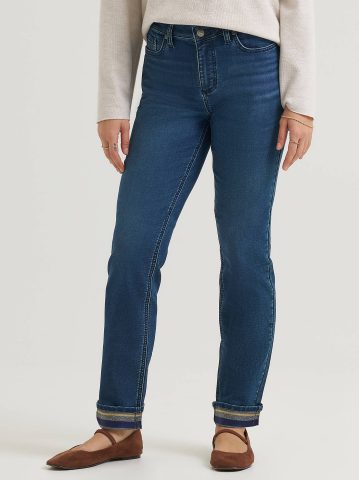 Women's Legendary Single Layer Warming Straight Jean — alternate view
