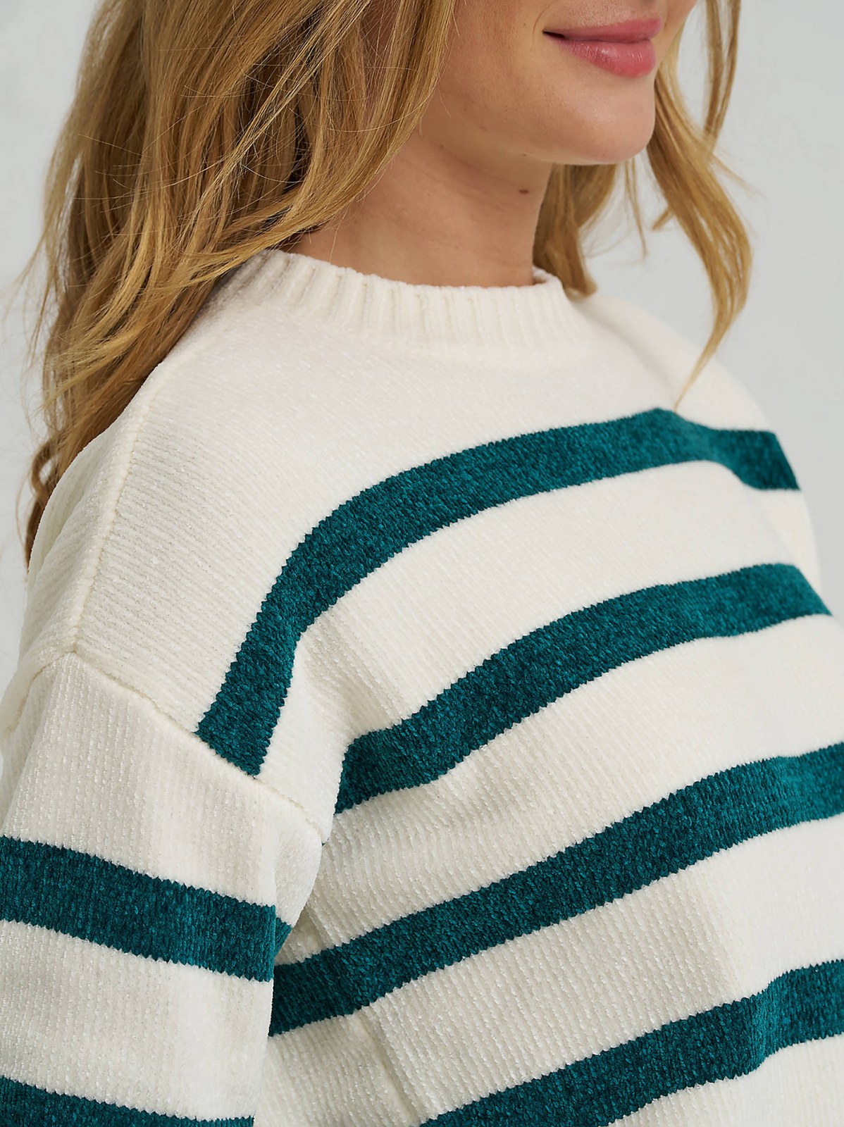 Women's Striped Chenille Sweater - view 3