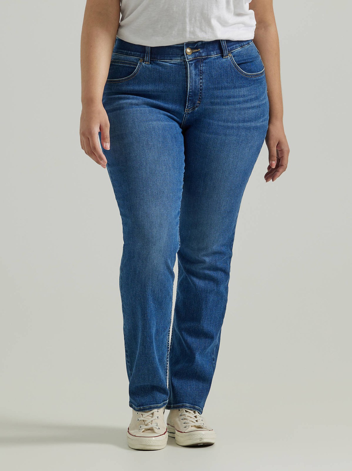 Women's Ultra Lux Comfort with Flex Motion Straight Jean (Plus) - view 2