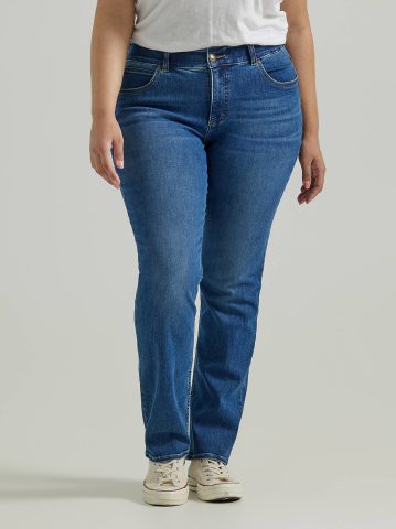 Women's Ultra Lux Comfort with Flex Motion Straight Jean (Plus)