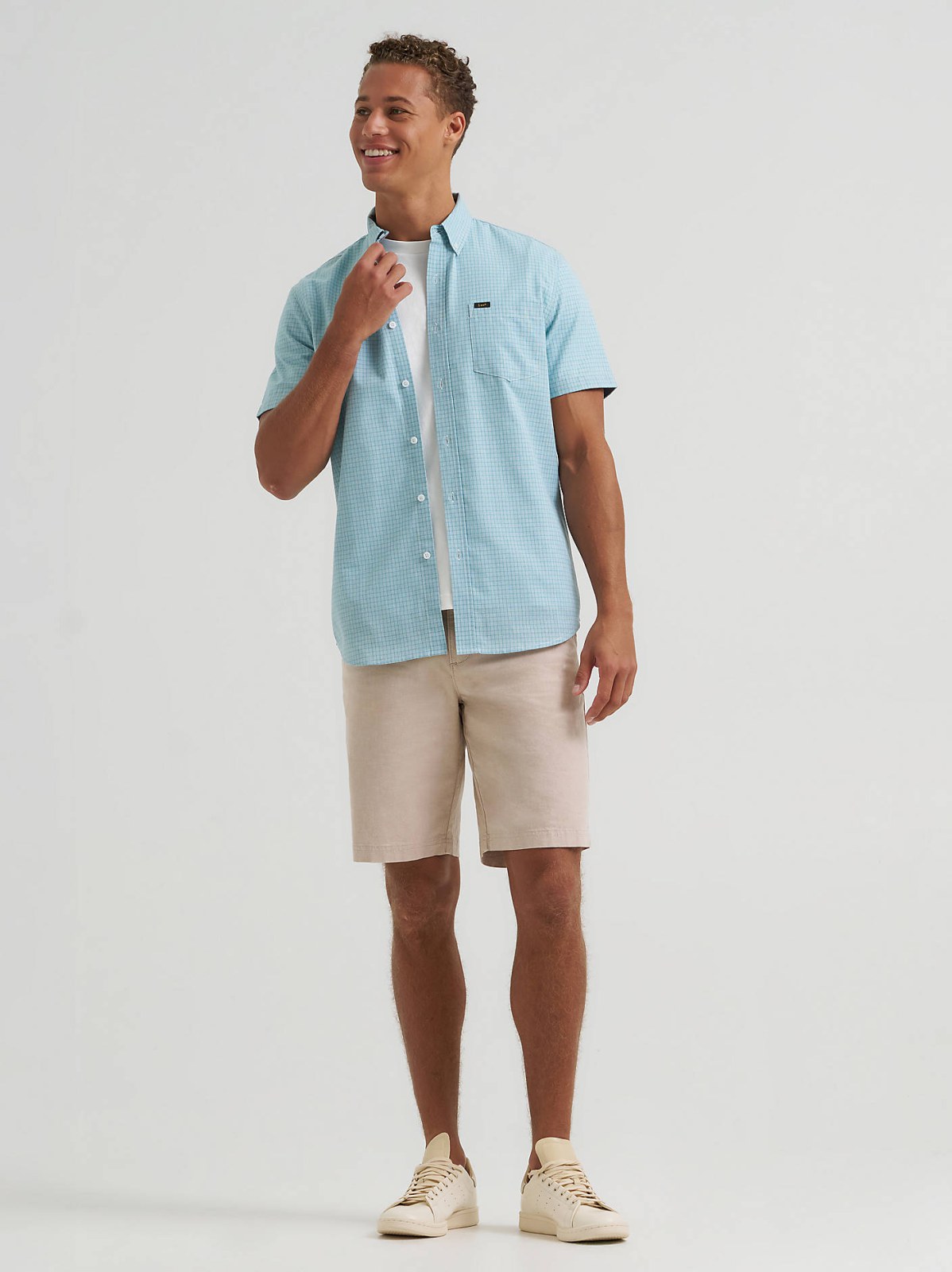Men's One Pocket Plaid Button Down Shirt - view 4