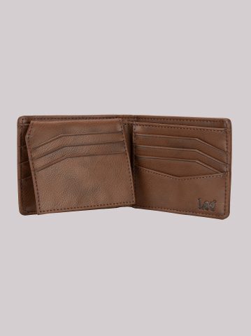 Men's Embossed Logo Tumbled Passcase Wallet