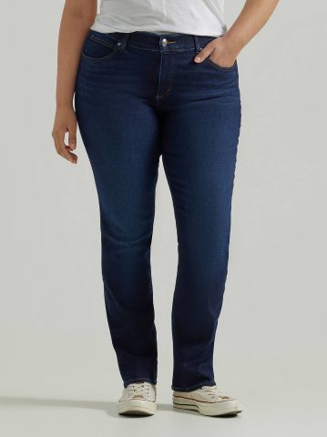 Women's Ultra Lux Comfort with Flex Motion Straight Jean (Plus)