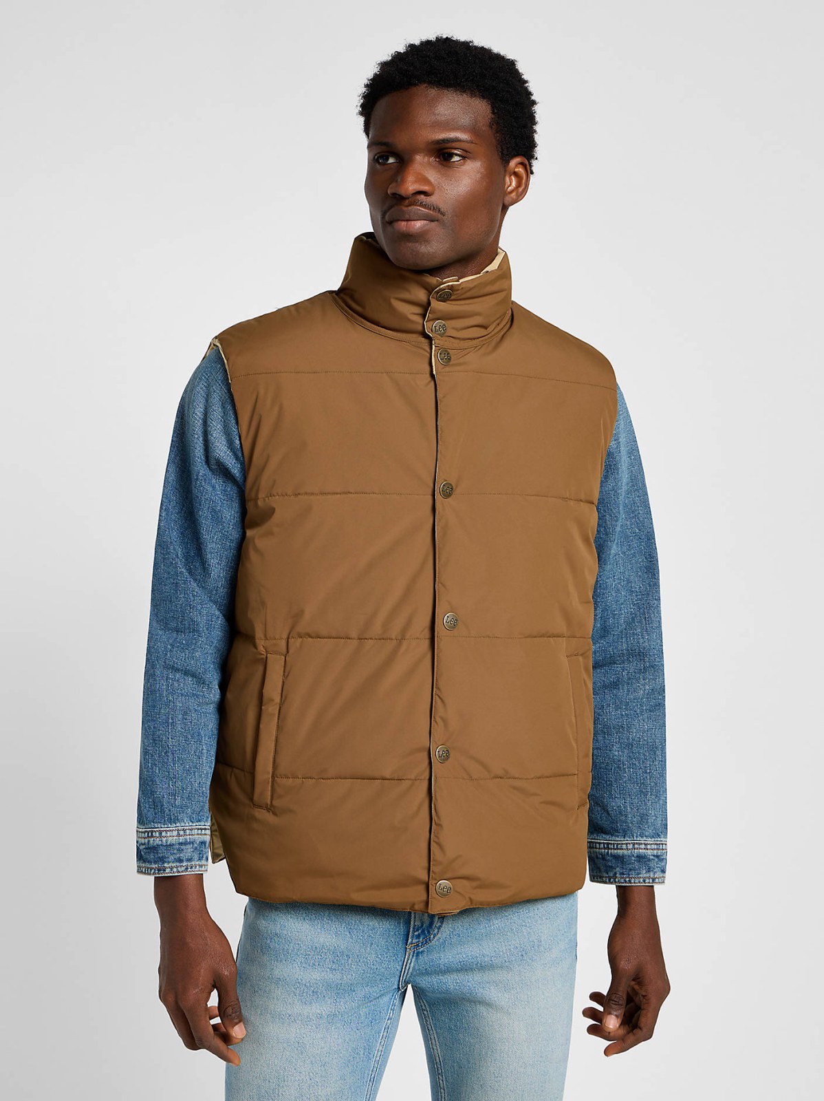 Men's Reversible Western Puffer Vest - view 5