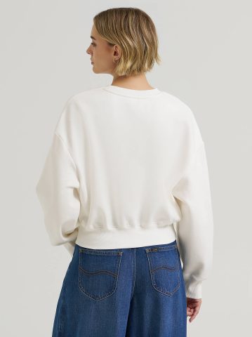Women's Solid Crew Neck Sweatshirt