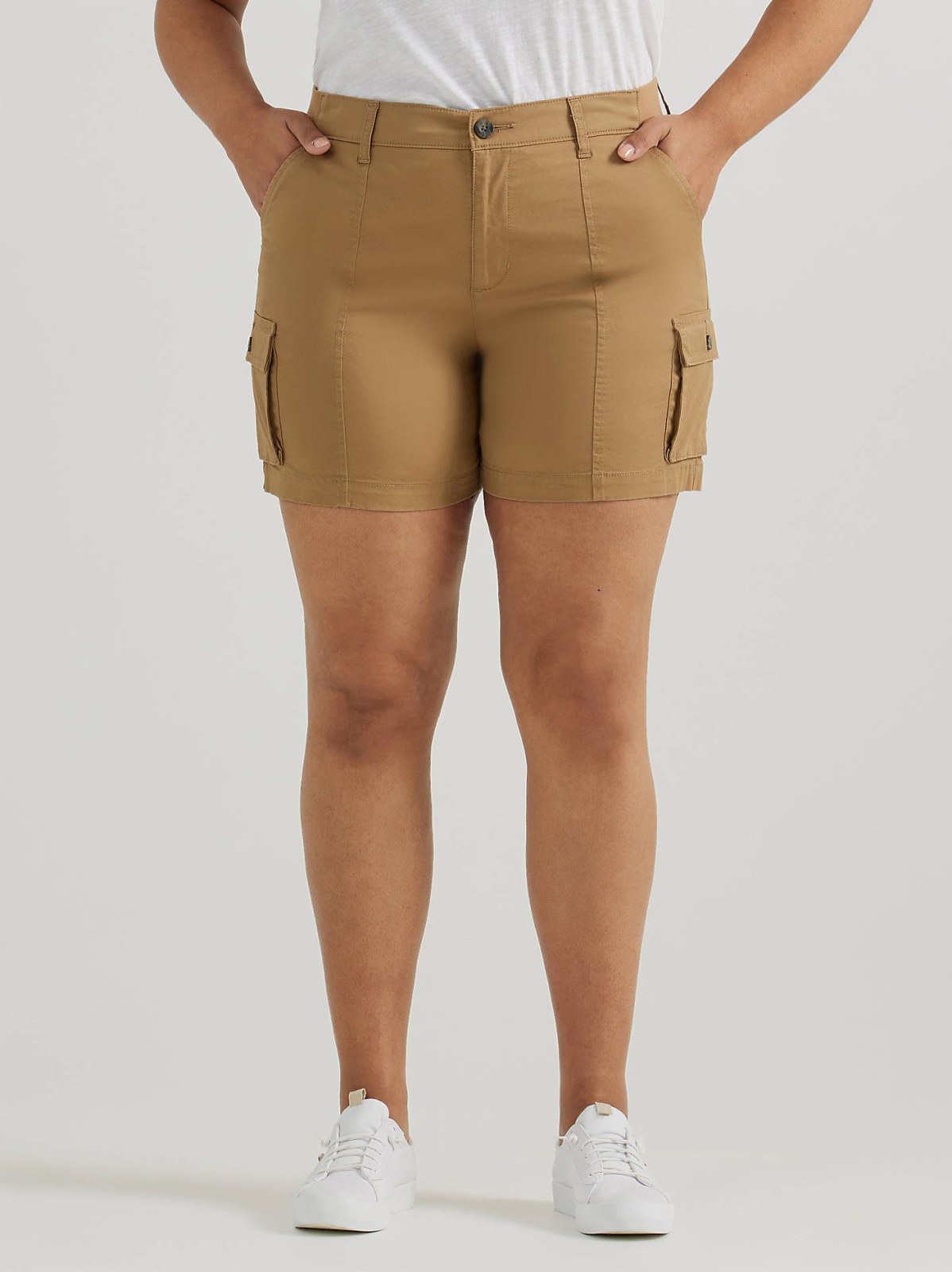 Women's Ultra Lux Comfort with Flex-to-Go Relaxed Fit Cargo Short (Plus) - view 2