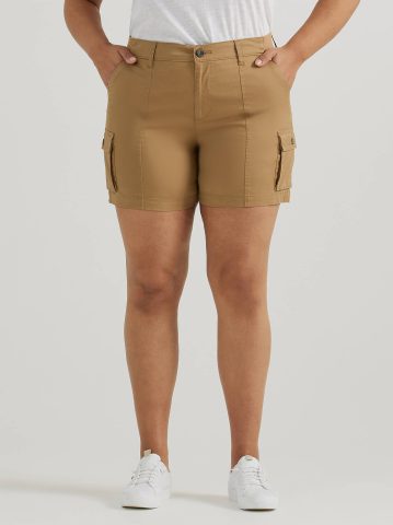 Women's Ultra Lux Comfort with Flex-to-Go Relaxed Fit Cargo Short (Plus)