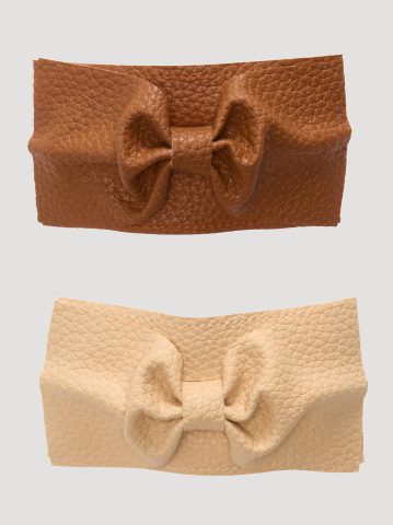 Women's Goody x Lee Faux Leather Ponytail Cuffs, 2ct — alternate view