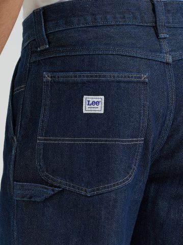 Men's 100% Cotton High Rise Loose Straight Carpenter Jean