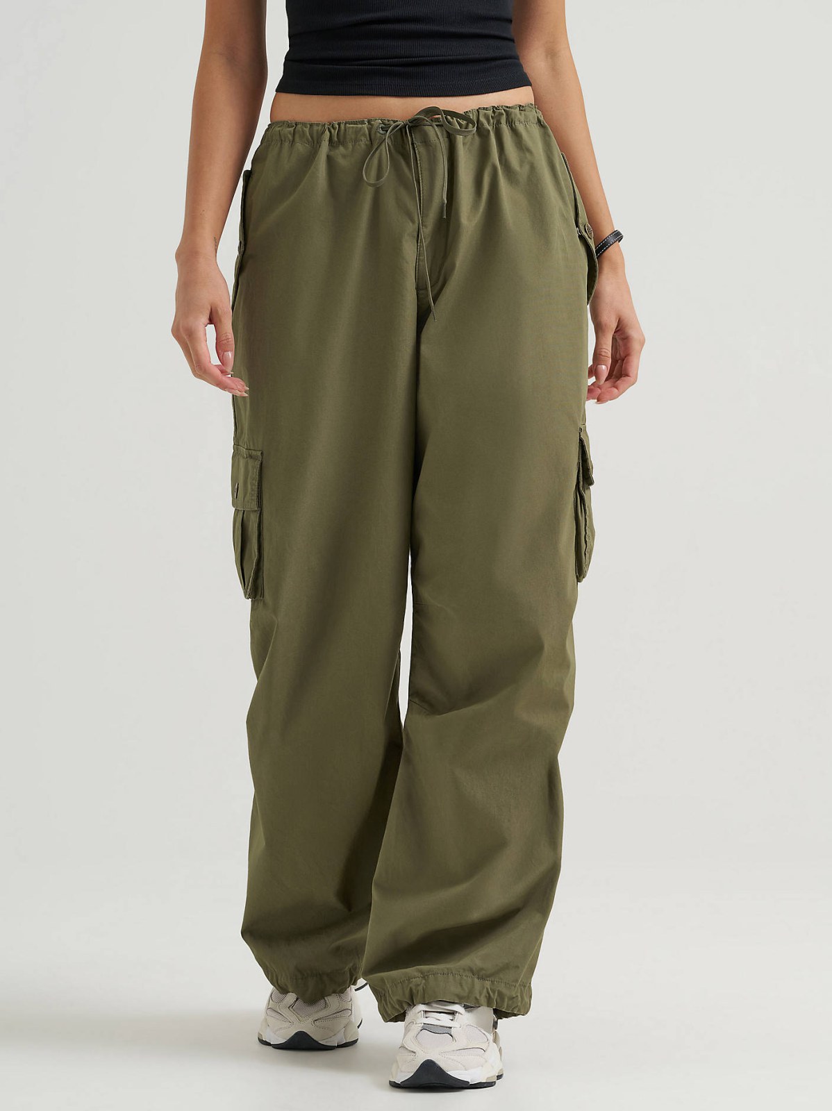 Women's Low Rise Drawstring Parachute Pant - view 4